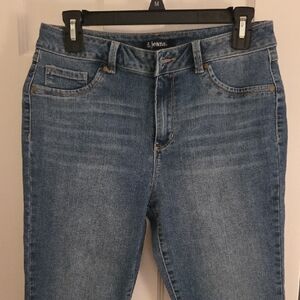 d. jeans Mid Blue High-Rise Straight Jeans